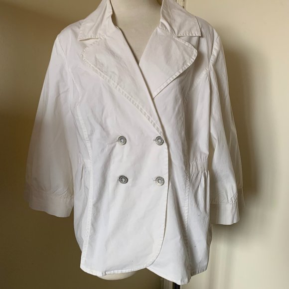 JEANSTAR PREMIUM DENIM WHITE JACKET SIZE XL NWT - Picture 1 of 9